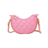 Tiny Treats Tiny Quilted Chain Wrapped Hobo Bag