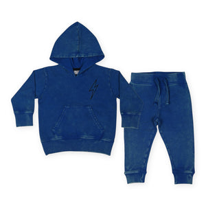 Mish Baby Bolt Enzyme Hoodie & Jogger Set ~ Cobalt