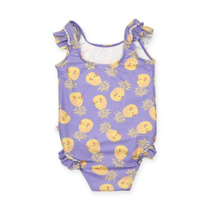 Zoocchini Ruffled One Piece Swimsuit ~ Pineapple