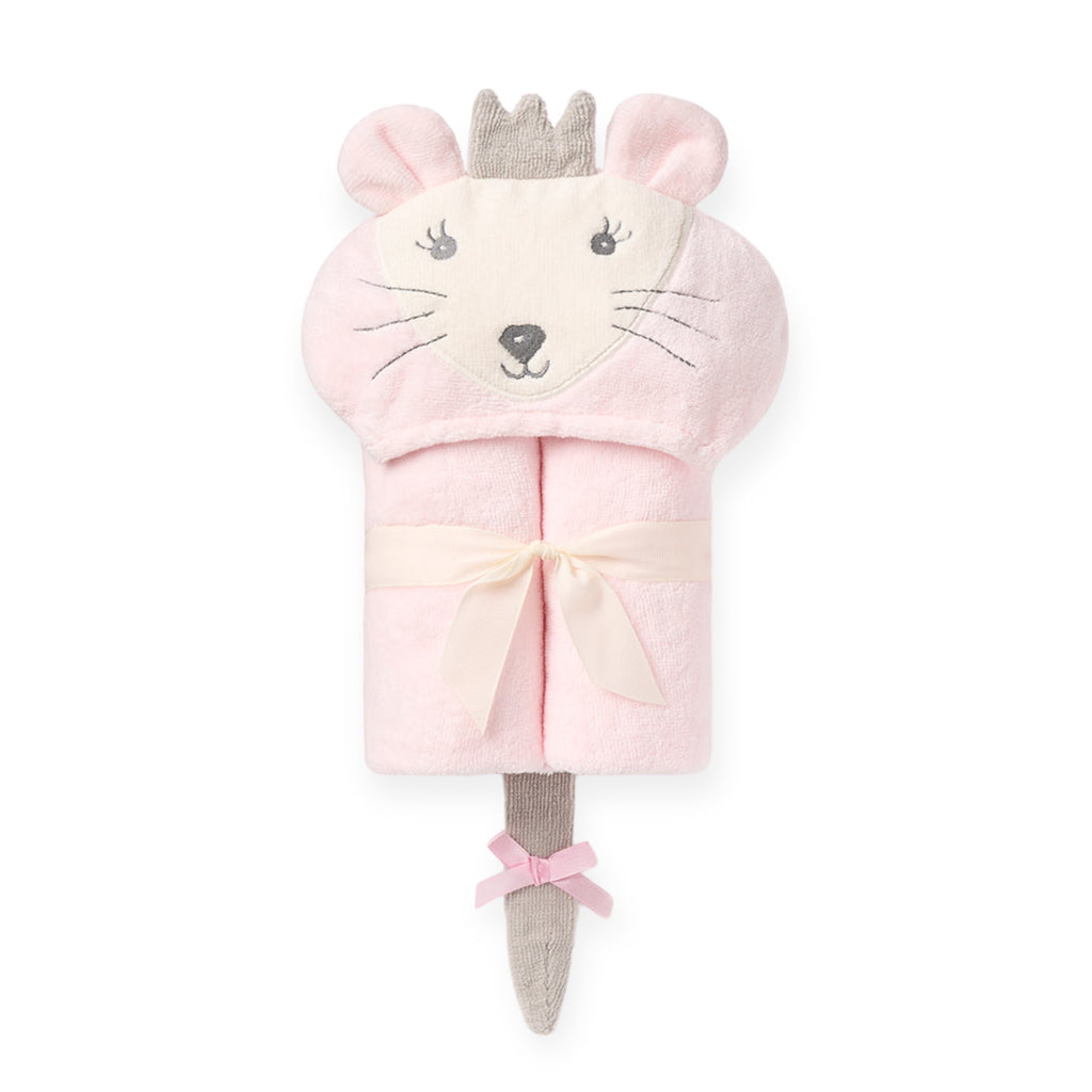 Elegant Baby Hooded Bath Wrap ~ Princess Mouse