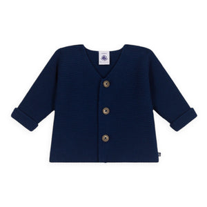 Petit Bateau Knit Cardigan ~ Navy