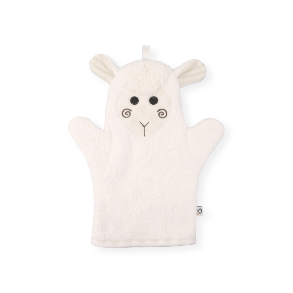 Zoocchini Terry Bath Mitt ~ Lucky Lamb