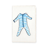 Scribble & Daub Babygro Stripes Card ~ Blue