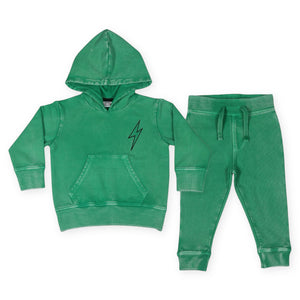 Mish Boys Bolt Enzyme Hoodie & Jogger Set ~ Bright Green