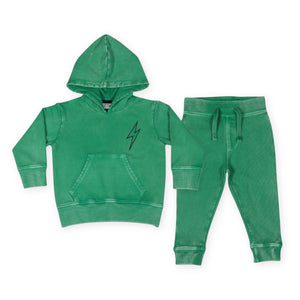 Mish Baby Bolt Enzyme Hoodie & Jogger Set ~ Bright Green