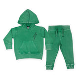 Mish Baby Bolt Enzyme Hoodie & Jogger Set ~ Bright Green