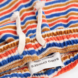 Bobo Choses Baby Have Fun Striped Velour Zip Hoodie, Doggy Mate l/s Tee & Joggers Set ~ Red/Blue Multi