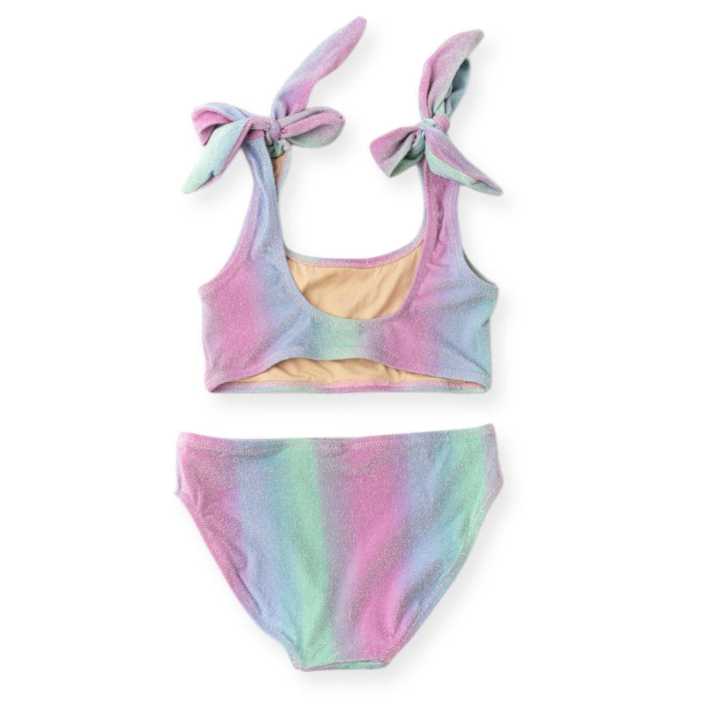 Shade Critters Shimmer Bunny Tie Bikini ~ Ocean Ombre