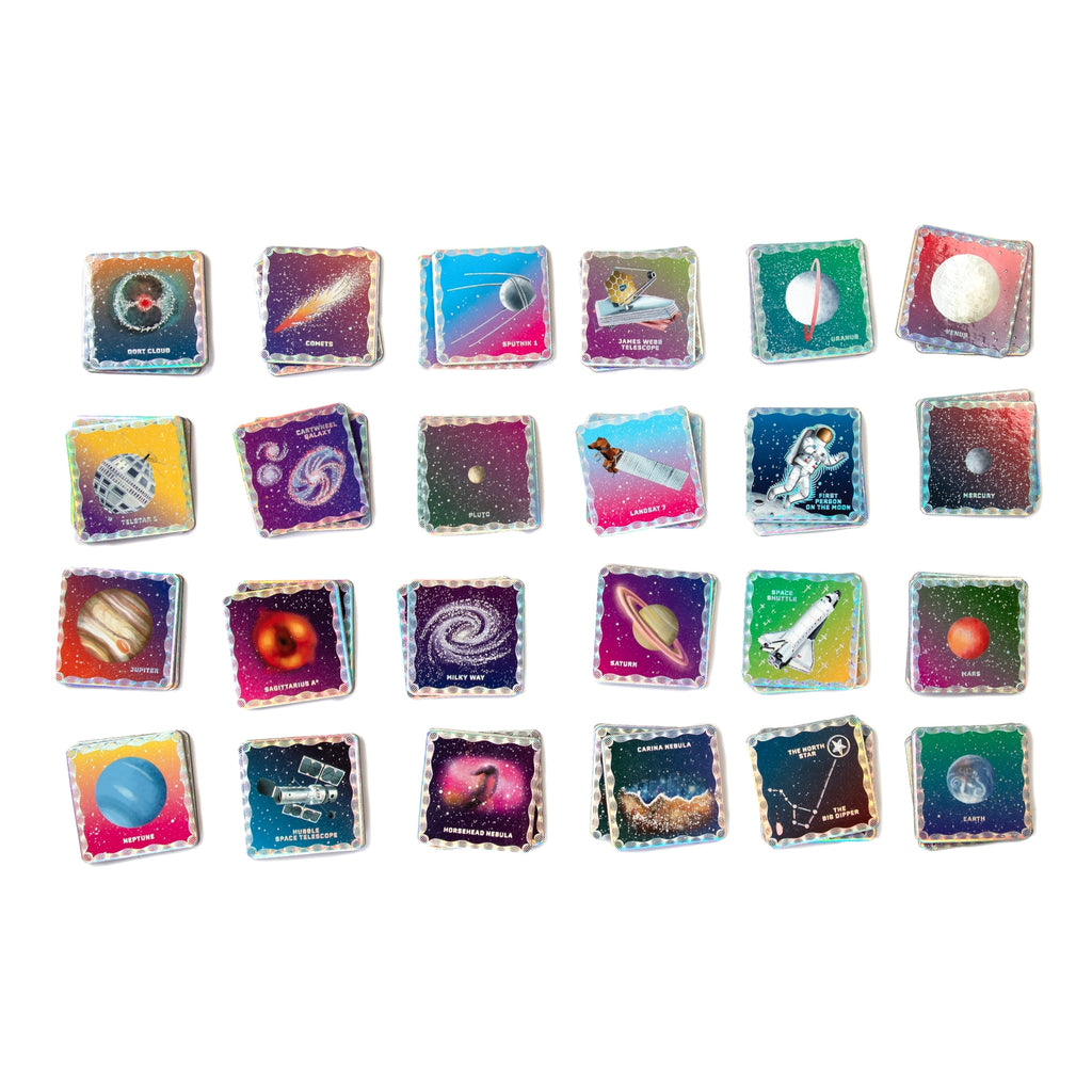 eeBoo Space Shiny Memory & Matching Game