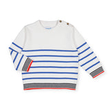 Mayoral Baby Boy Striped Sweater ~ White/Blue