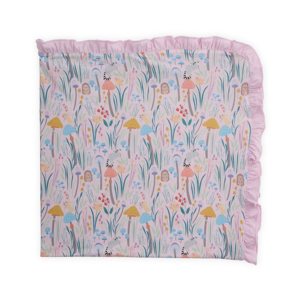 Magnetic Me Modal Ruffle Blanket ~ Shroom & Bloom