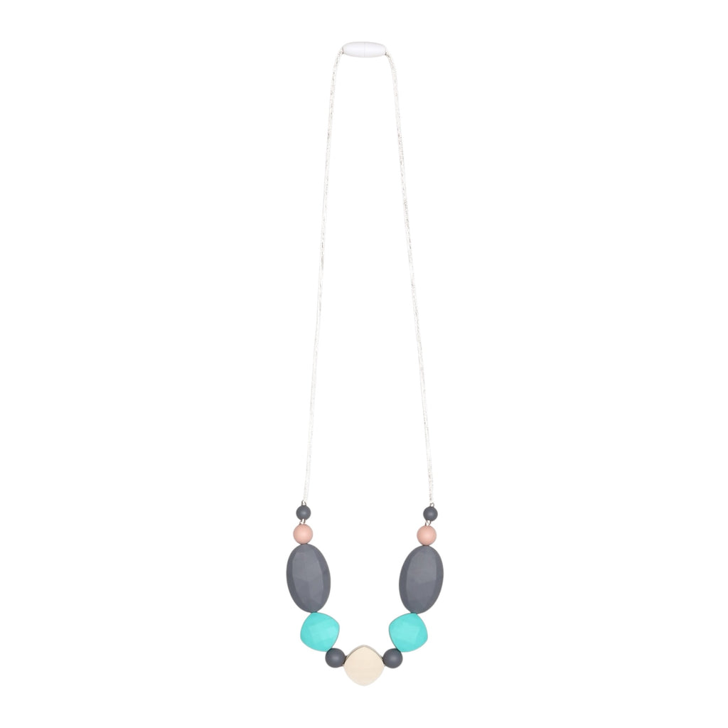 Goobie Baby Luna Teething Necklace ~ Turquoise Multi