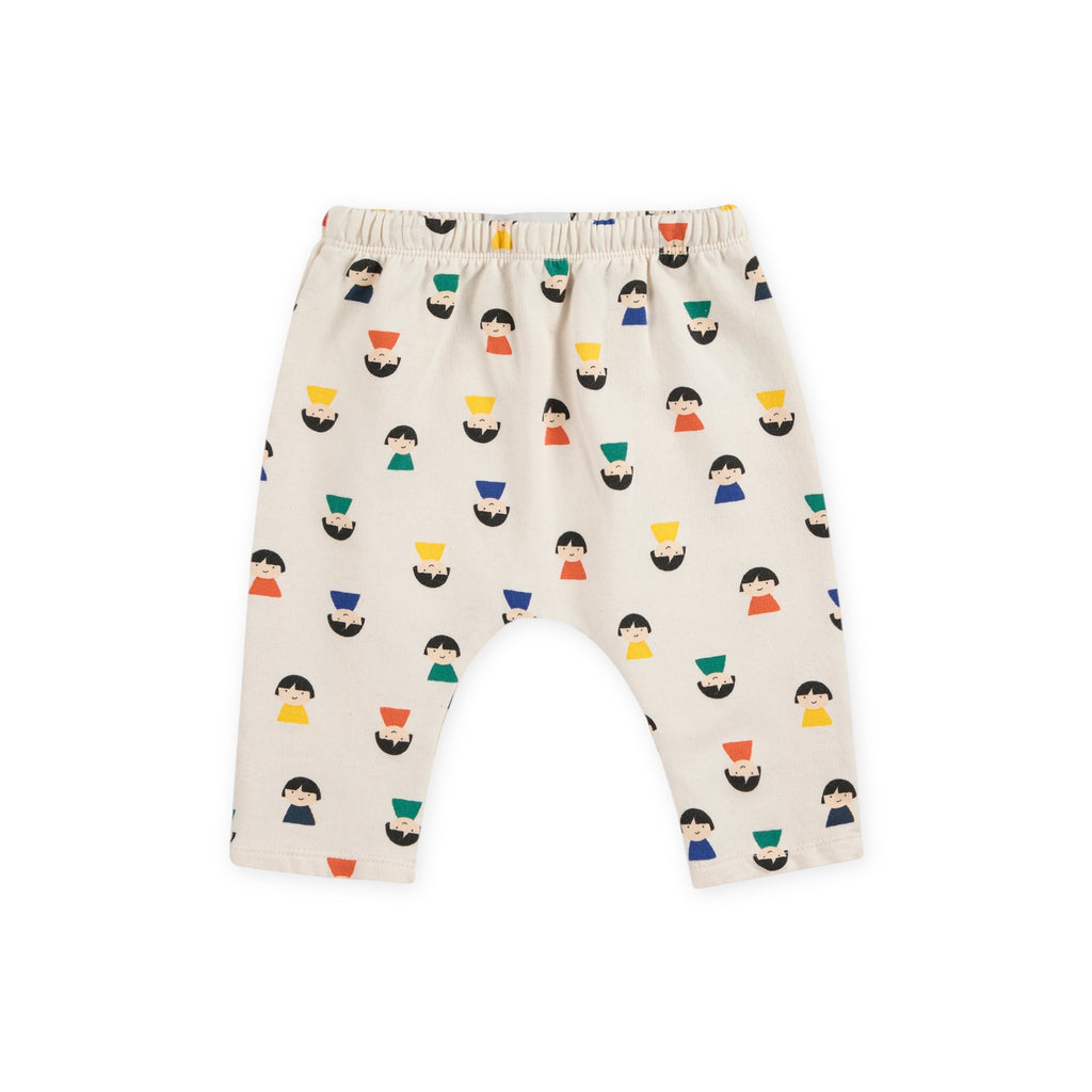 Bobo Choses Baby Game Pawns Print Sweatshirt & Joggers Set ~ White