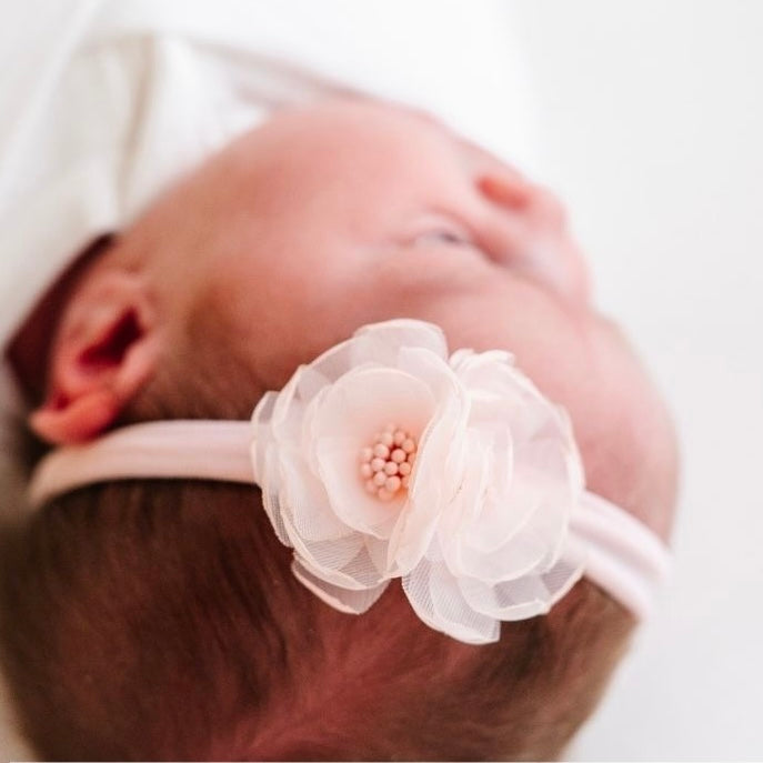 Baby Bling Magnolia Flower Skinny Headband