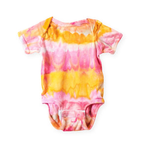 The Wildest Company Ice-Dyed Onesie & Hat Set ~ Golden Hour