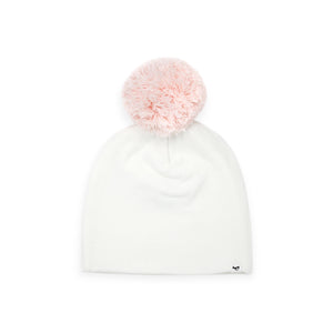 Oh Baby! Pom Hat ~ Cream/Pale Pink