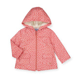 Mayoral Baby Girl Printed Raincoat ~ Dots/Clay