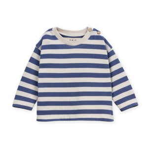 Play Up Baby Striped l/s T-Shirt & Denim Overalls Set
