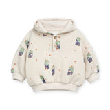 Play Up Baby Printed Jersey Knit Pullover Hoodie & Sweatpants Set ~ Natural