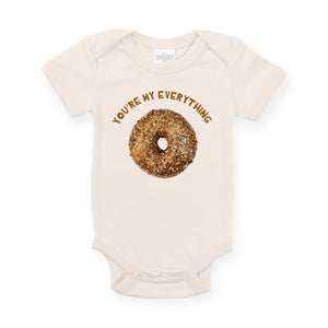 Spunky Stork You're My Everything Bagel Onesie