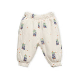 Play Up Baby Printed Jersey Knit Pullover Hoodie & Sweatpants Set ~ Natural