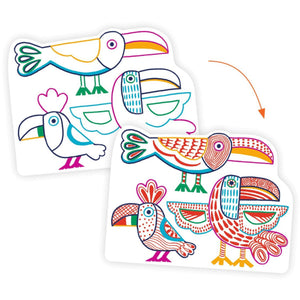 Djeco Wild Families Coloring Set