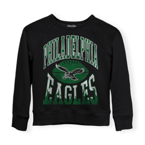 Junk Food Kids Eagles Hot Route Sweatshirt ~ True Black