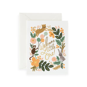 Rifle Paper Co. Menagerie New Baby Card