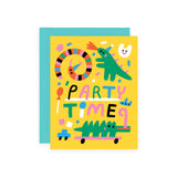 Wrap Party Time Animals Birthday Card