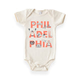 Maptote Philadelphia FONT Baby Onesie