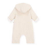 Petit Bateau Padded Hooded Coverall ~ Oatmeal