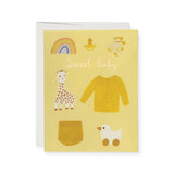 Red Cap Cards Yellow Sweet Baby Card