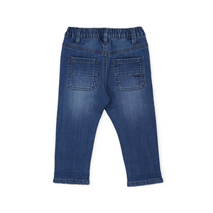 Mayoral Baby Boy Lined Elastic Waist Jeans ~ Denim