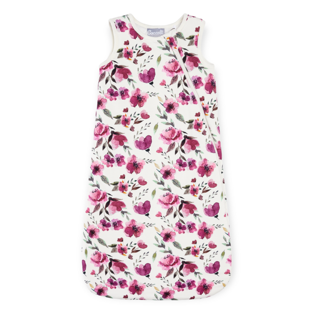 Coccoli Printed Zip Sleep Bag ~ Pink Flowers