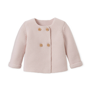 Elegant Baby Knit Cardigan & Pants Set ~ Pink