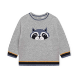 Carrement Beau Knit Sweater ~ Racoon/Light Grey