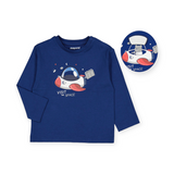 Mayoral Baby Boy l/s Visit Space T-Shirt ~ Klein Blue