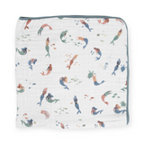 Little Unicorn Cotton Muslin Quilt ~ Mermaids