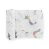 Little Unicorn Cotton Muslin Swaddle ~ Mermaids