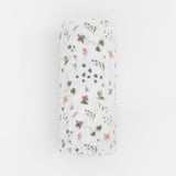 Little Unicorn Cotton Muslin Swaddle ~ Garden Bees