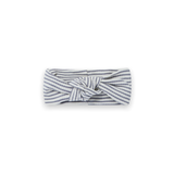 Quincy Mae Ribbed Knotted Headband ~ Indigo Stripe