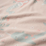 Elegant Baby Cotton Knit Blanket ~ Mermaid