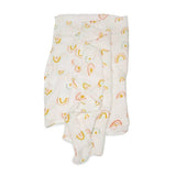 Loulou Lollipop Muslin Swaddle ~ Pastel Rainbow