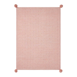 Elegant Baby Popcorn Knit Blanket ~ Pink