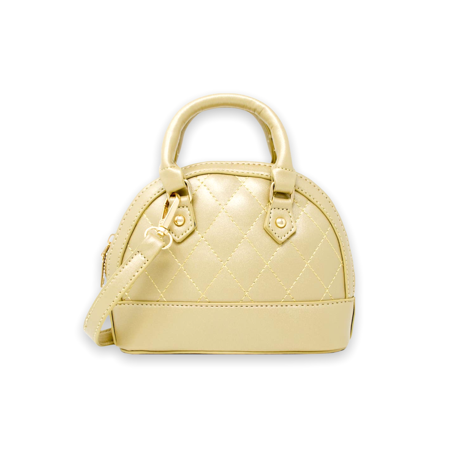 Mini Quilted Moon Handbag - Uptown Exclusives