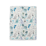 Loulou Lollipop Muslin Swaddle ~ Dinosaurs