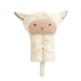 Elegant Baby Hooded Bath Wrap ~ Lambie