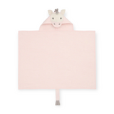 Elegant Baby Hooded Bath Wrap ~ Pink Unicorn