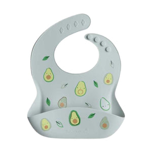 Loulou Lollipop Silicone Bib ~ Avocado