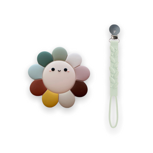 Loulou Lollipop Silicone Teether Set ~ Daisy